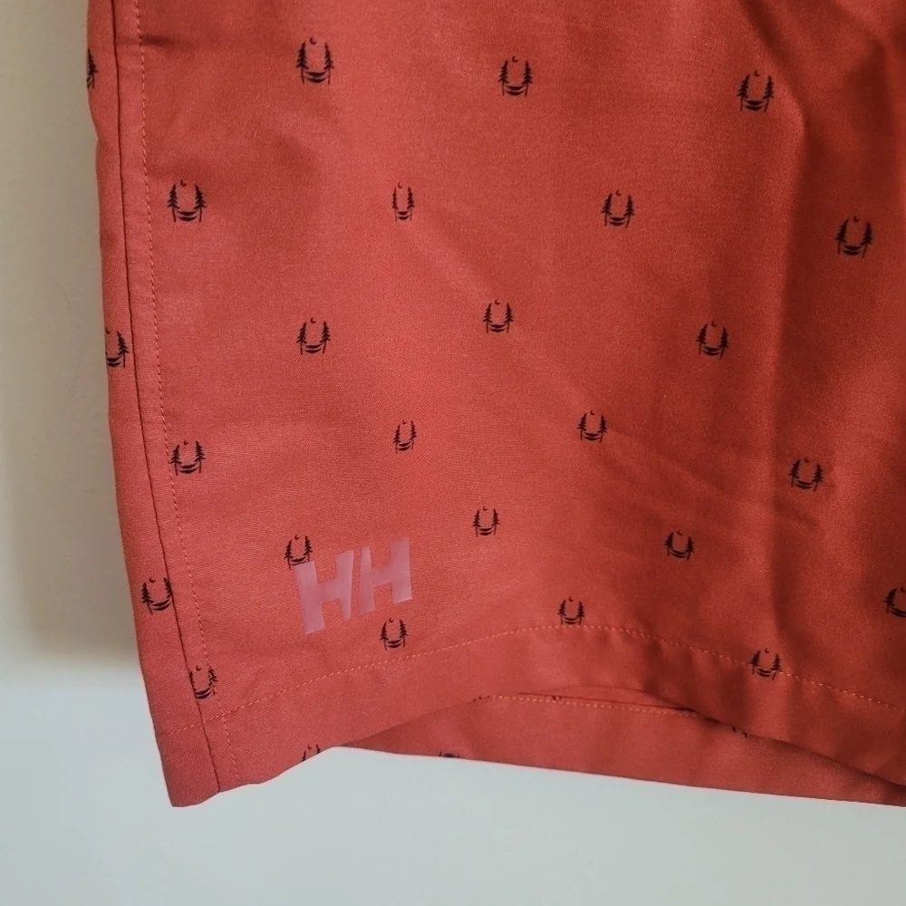 Helly Hansen Shorts Men's Active Burnt Orange Large Built in Belt